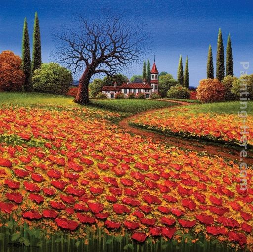 CHATAEU OF THE FIELDS painting - Mario CHATAEU OF THE FIELDS art painting